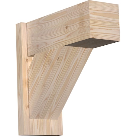 Ekena Millwork Traditional Block Smooth Outlooker, Douglas Fir, 7 1/2"W x 18"D x 18"H OUT08X18X18TRA05SDF